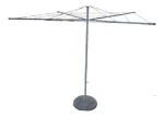 2 Tendederos / Base De Hormigón / Balconero De 10 Varillas - Imagen 3