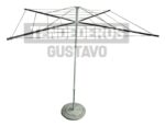 Tendedero Calesita Plegable Con Base de Hormigón